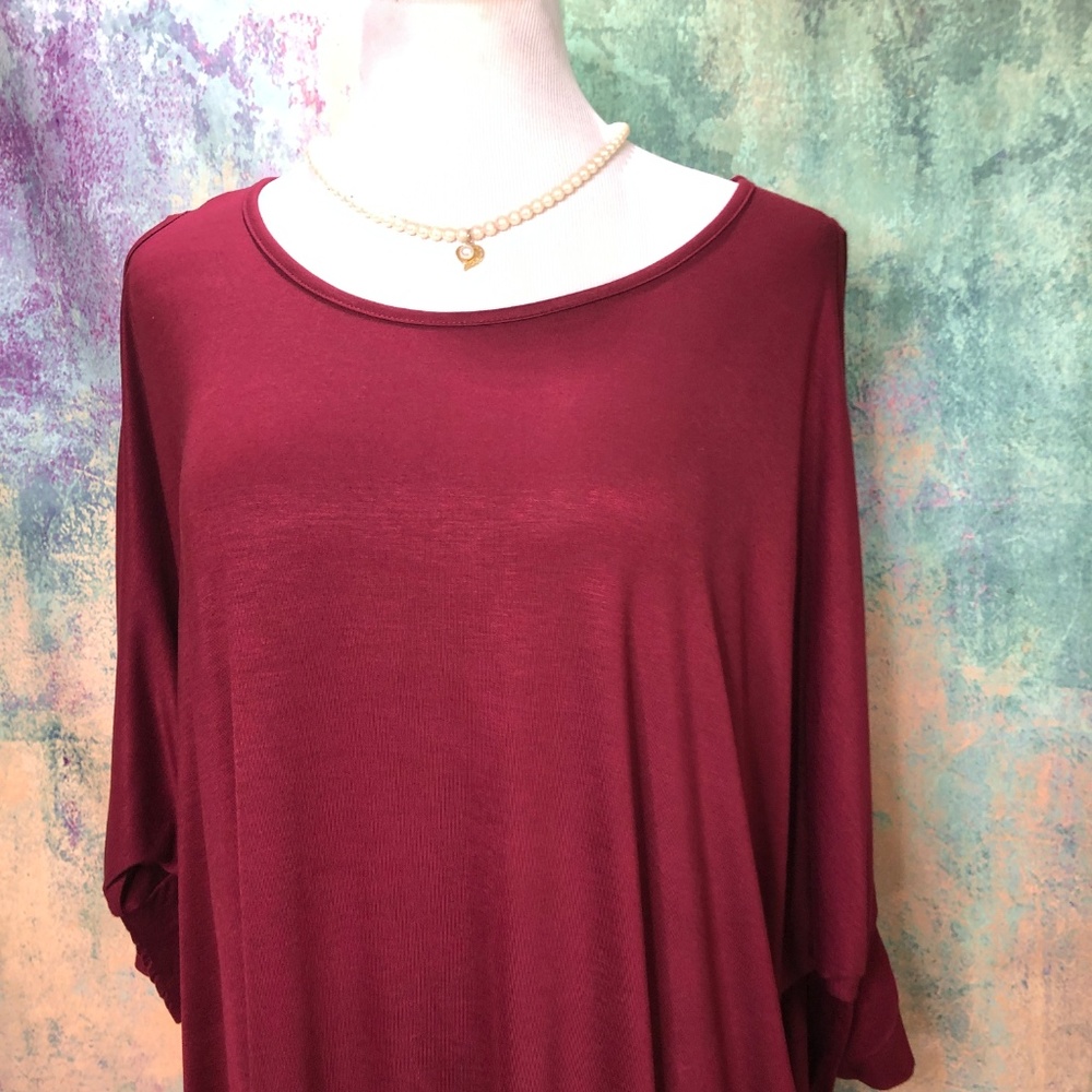 💥Sweet Pea Bat Sleeves with Slit Dress - Picture 5 of 8